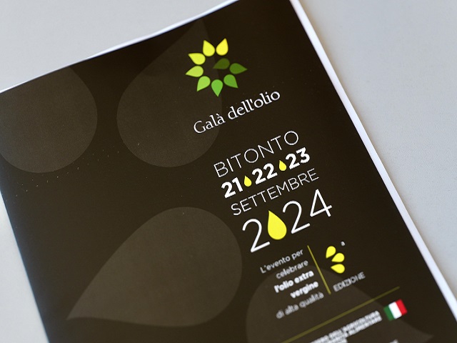 Presentato il programma del Galà dell’Olio 2024, che si svolgerà a Bitonto dal 21 al 23 settembre