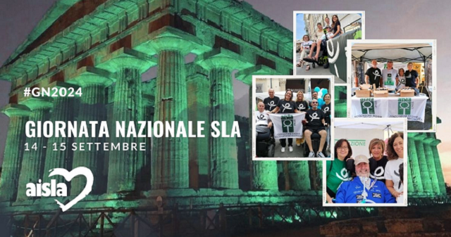 Palazzo Gentile torna a illuminarsi di verde per la XVII Giornata nazionale sulla SLA