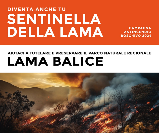 Parco Lama Balice lancia la campagna antincendio boschivo 2024 e chiama alla collaborazione tutti i cittadini