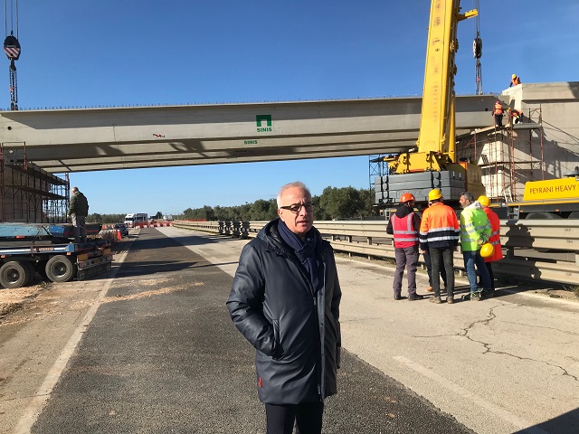 Compie un passo importante verso il completamento il cantiere del ponte sulla S.P. 231